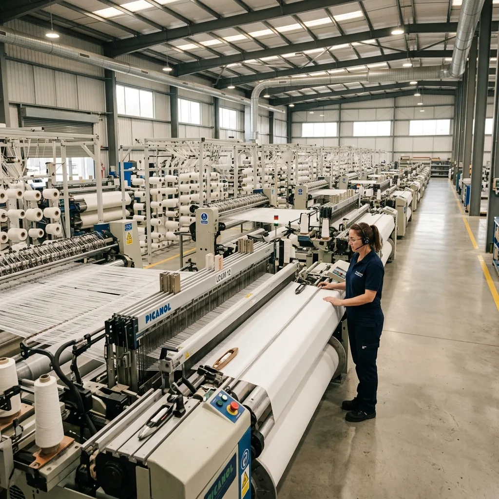State-of-the-art textile manufacturing facility looms